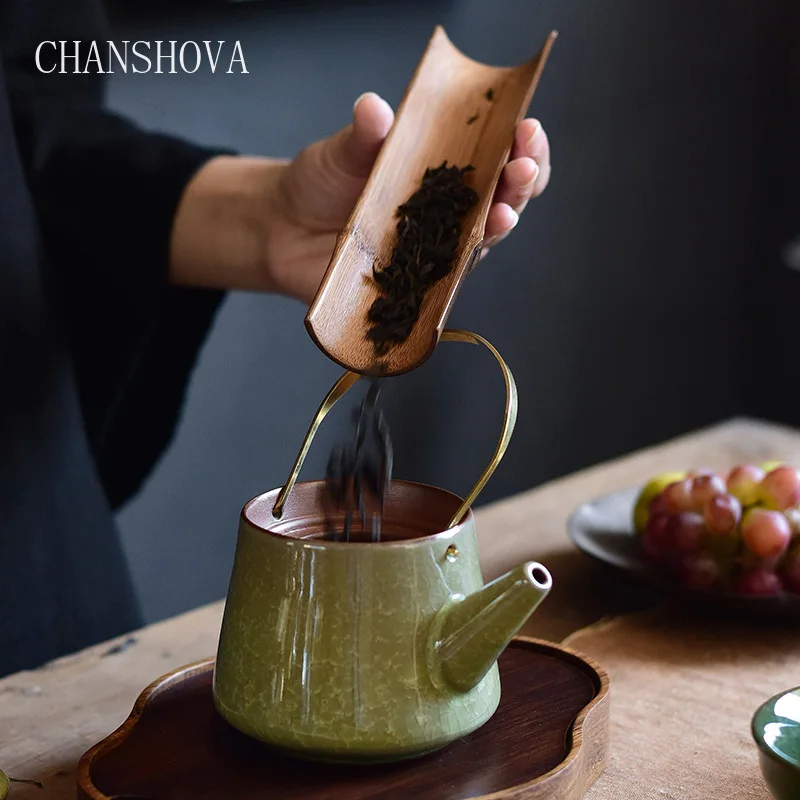 Китайский фарфоровый чайник CHANSHOVA 230 мл Традиционный китайский Ретро Медный