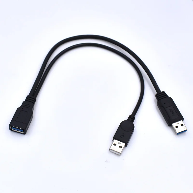 10 шт./лот Удлинительный кабель KEFU USB 3 0 с разъемом Мама на два разъема папа для