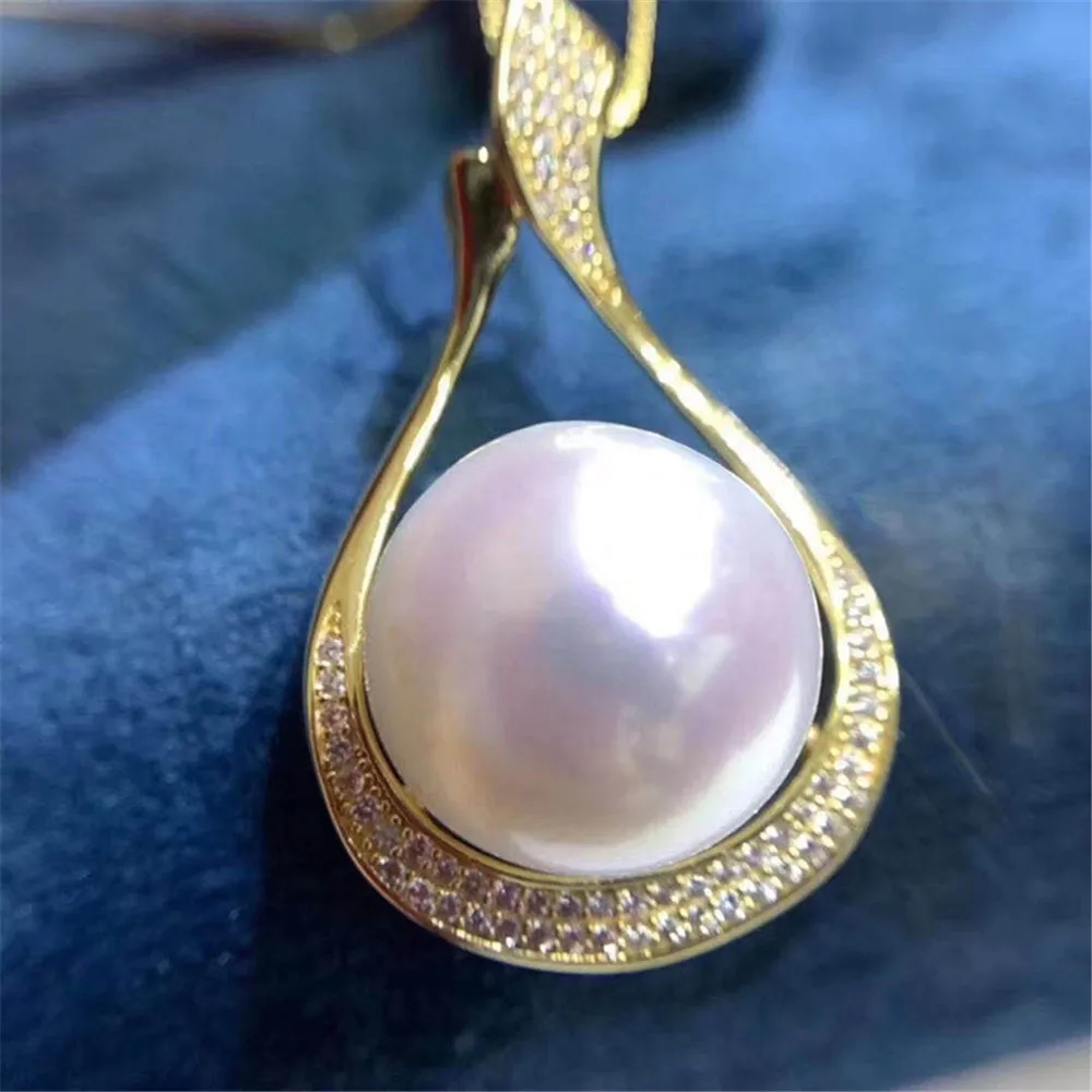 

DIY Pearl Accessories S925 Sterling Silver Concealer Beads Jade Pendant Base Empty Support For Women Making Jewelry Gift