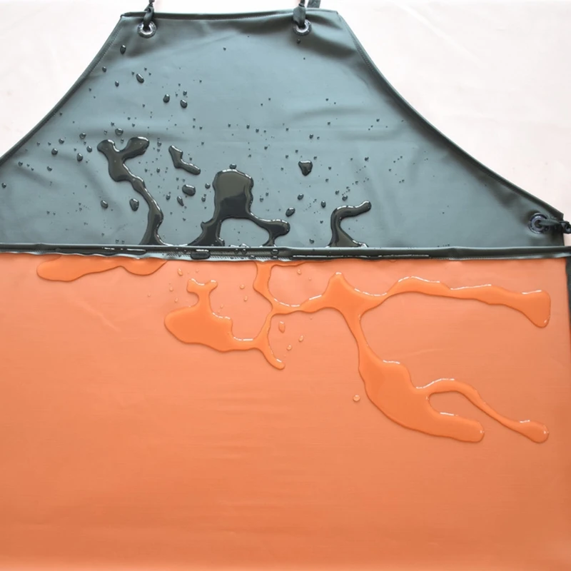 

Waterproof Apron Chemical Resistant Extra Long Aprons with Adjustable Bib for Dishwashing Lab Work Butcher Cleaning
