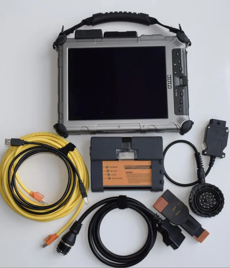Диагностический интерфейс для BMW ICOM A2 OBD сканер с ноутбуком xplore IX104 новейший 480G