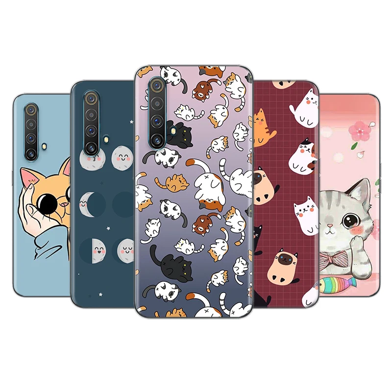 Cats funny For OPPO Find X3 X2 R17 Lite Neo F19 F11 Pro Plus 5G K5 K3 R15 R9S F9 F7 F5 Transparent Phone Case