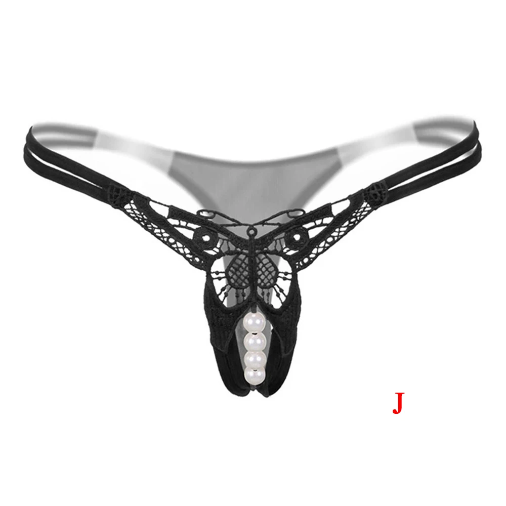 Женские сексуальные кружевные трусики с открытой промежностью массажные