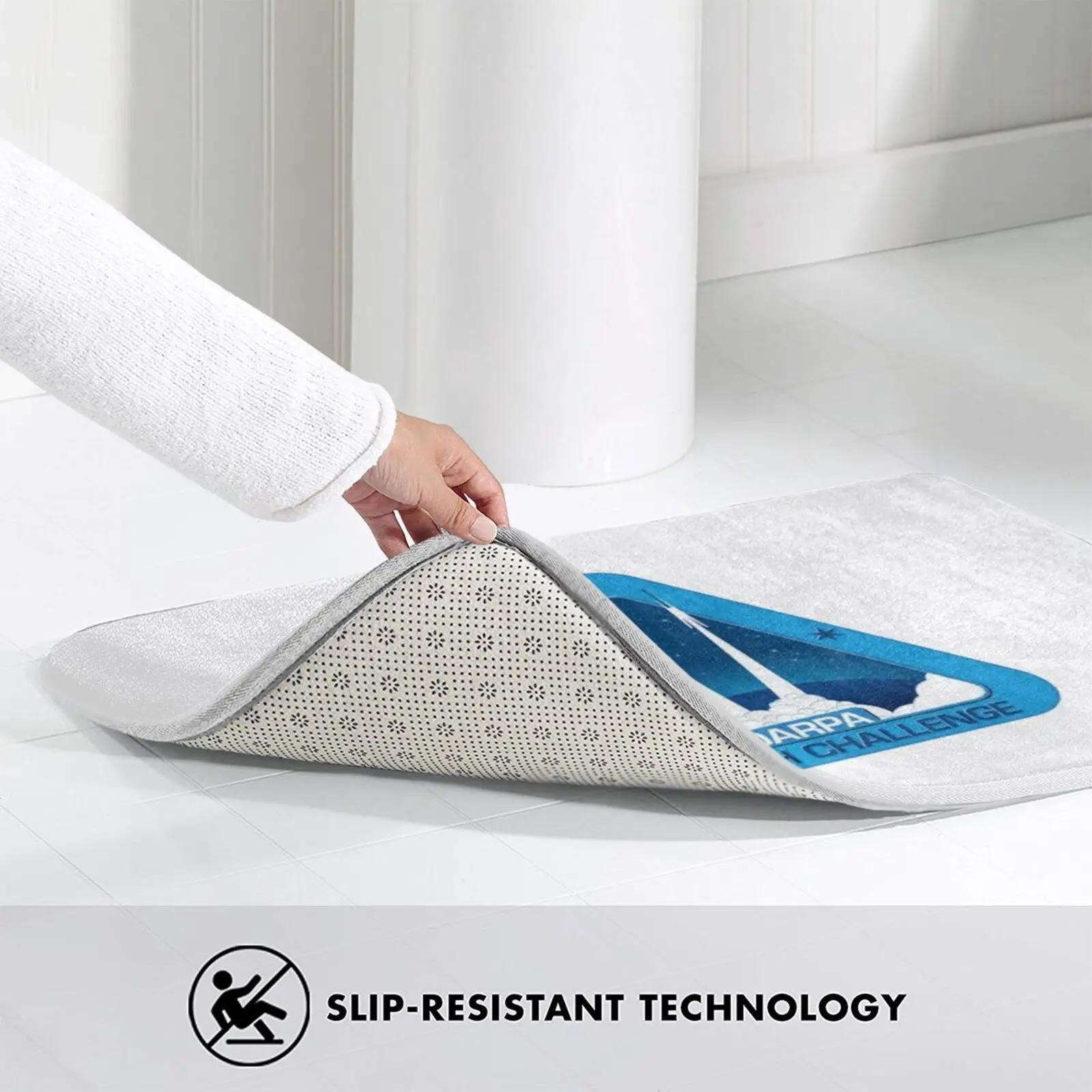 Коврик Darpa с логотипом для быстрого запуска нескользящий коврик входной двери в