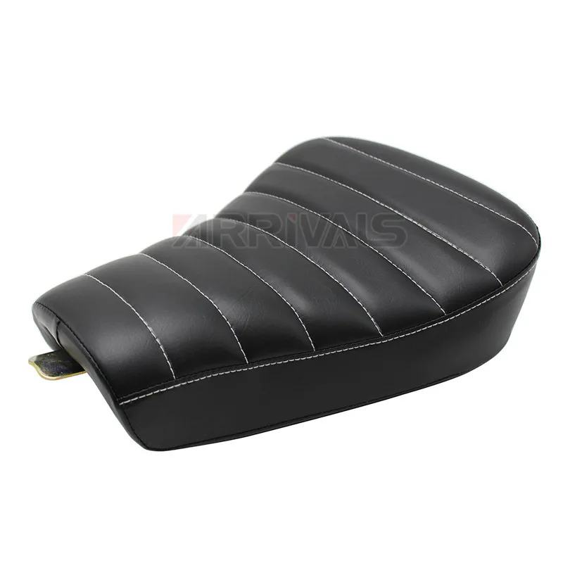 Black Motorcycle Front Driver PU Leather Seat For Harley Sportster Forty Eight XL 883 1200 72 48 Pillow Solo Cushion |