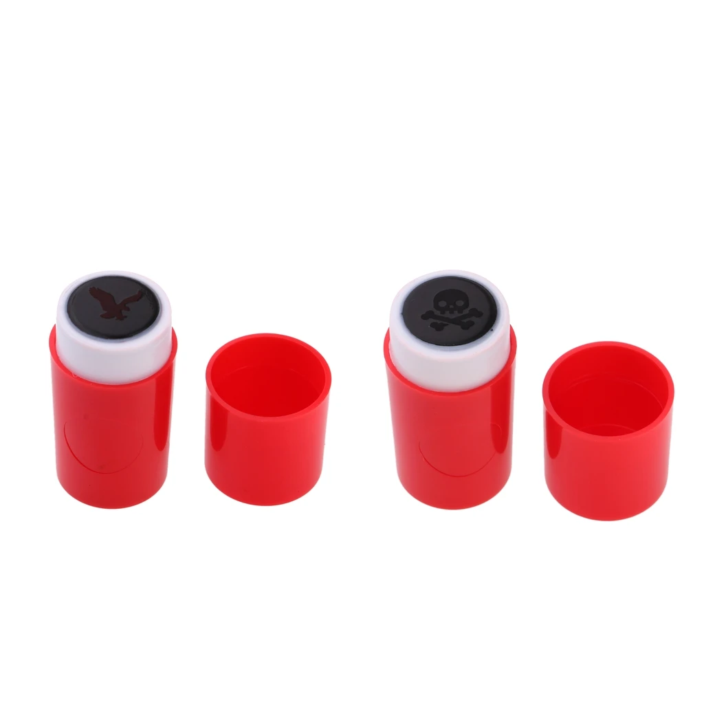 

2Pcs/Set ABS Plastic Golf Ball Stamp Stamper Marker Impression Seal - Long