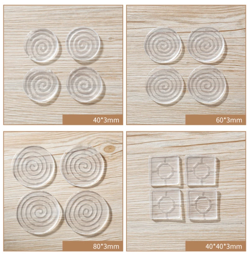 

Silicone Rectangle Square Round Chair Leg Caps Feet Pads Furniture Table Covers Wood Floor Protectors Table And Chair Foot