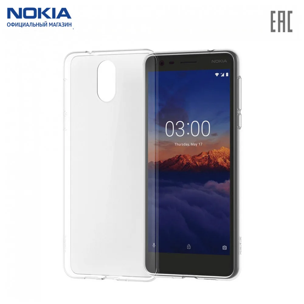 Чехол Nokia 3.2 Clear Case CC-132-FP| покрытие soft-touch | долгое время сохраняет свой цвет не