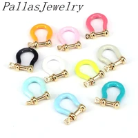 10pcs safety clasps for jewelry makingenamel carabiner screw clasps findingsconnectors diy charms supplies