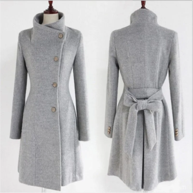 

2019 Autumn Winter Women Coat Wide Lapel Loose Warm Outwear Female Casual Jumper Ladies Loose Coat Women Cloak Wool Coat mujer