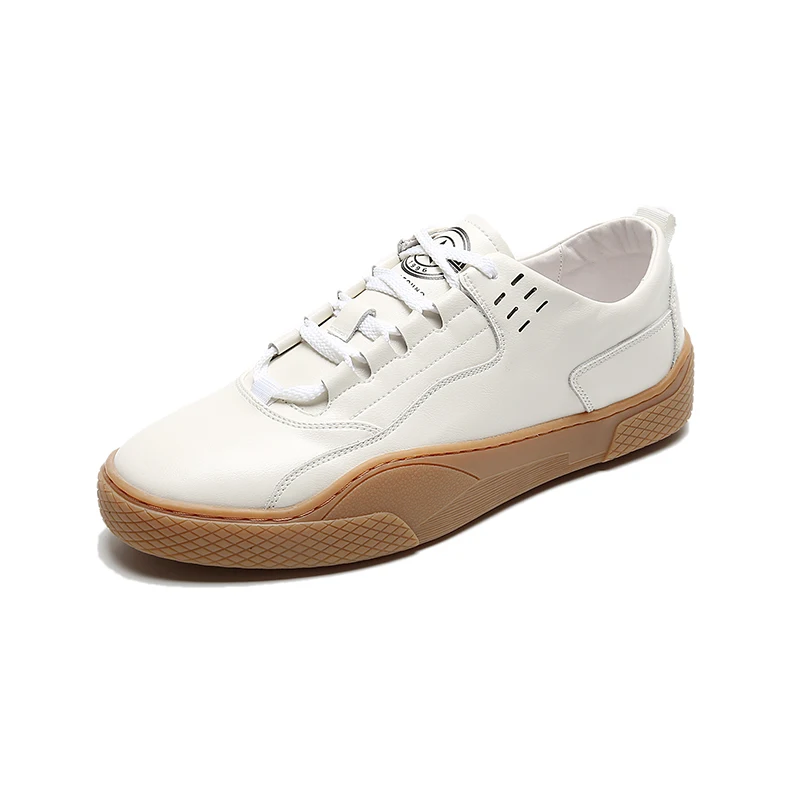 Мужская повседневная базовая обувь роскошные весенние кроссовки из коровьей