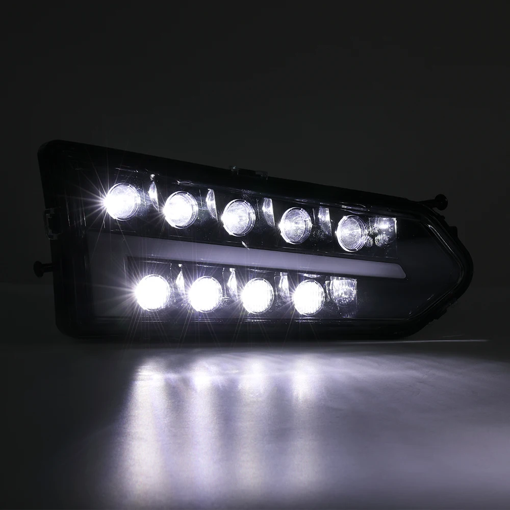 

UTV Headlight LED Ranger UTV Head Light Head Lamp Assembly w/ Turn Signal Light For Polaris Ranger 570 900 1000 XP Crew