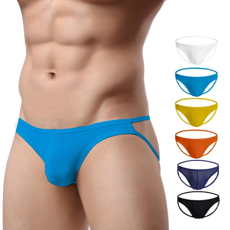 

ADANNU G-strings Sexy Flexible In Nature Hollow Net Male Bikini Thongs Double D Design Breathable Comfortable Cotton Man T-back