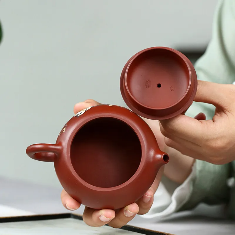 

200ml Yixing Famous Purple Clay Teapots Classic Xishi Tea Pot Beauty Kettle Handmade Zisha Tea Set Dahongpao Customized Gifts