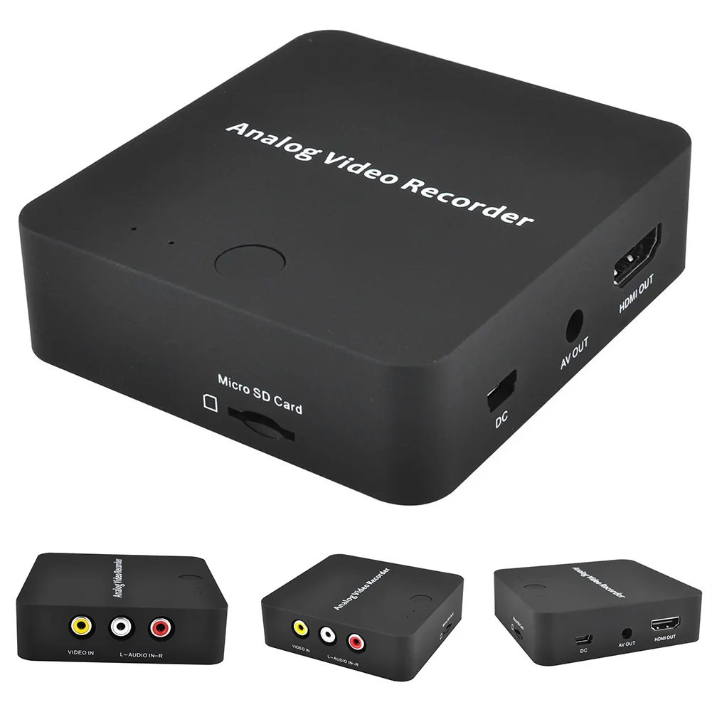 

USB 2.0 Out Analog Video Recorder Audio VHS VCR DVD Home Box Light Indicator HD Digital Network 720P AV Port