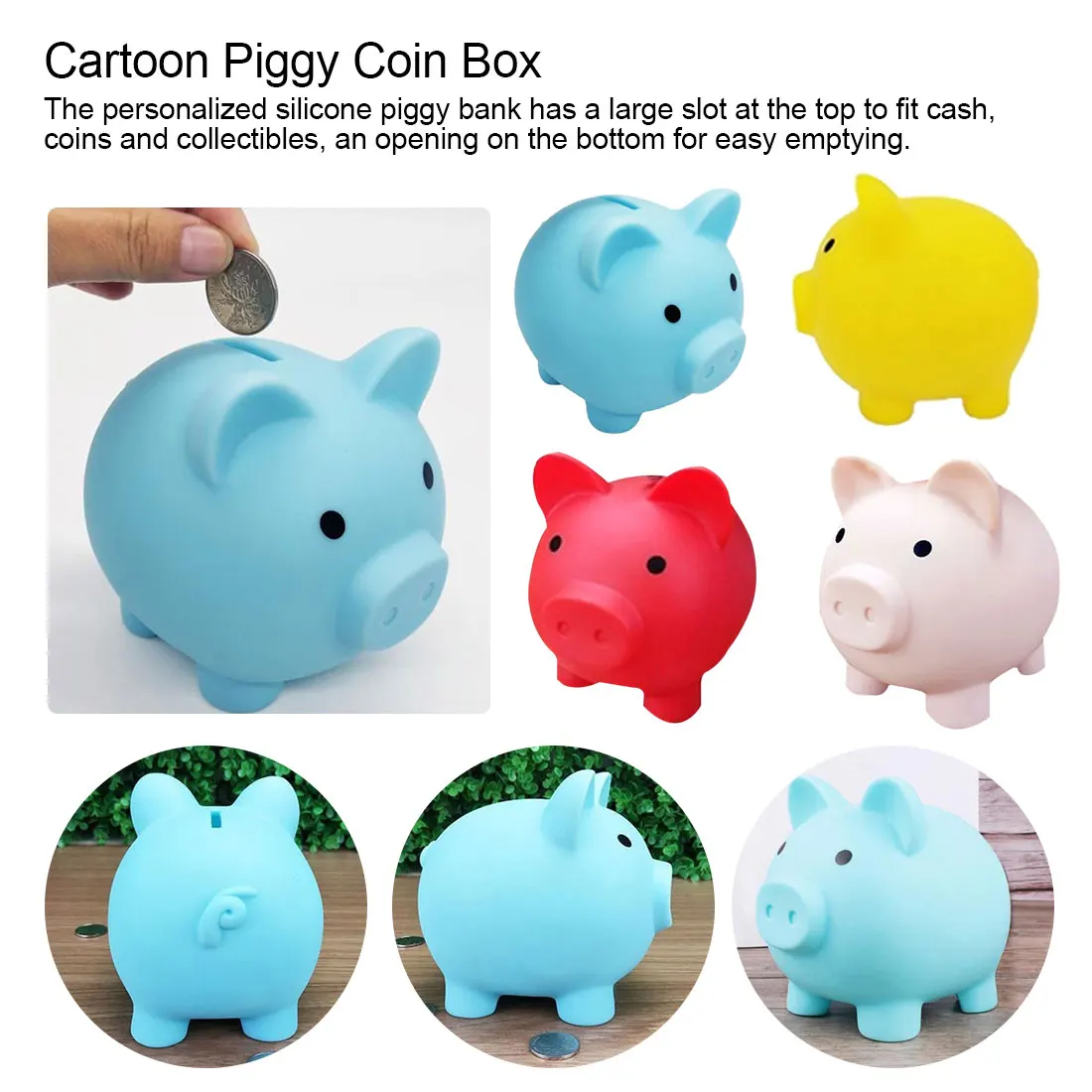 Коробка для хранения монет коробка денег милая свинка мультяшная копилка
