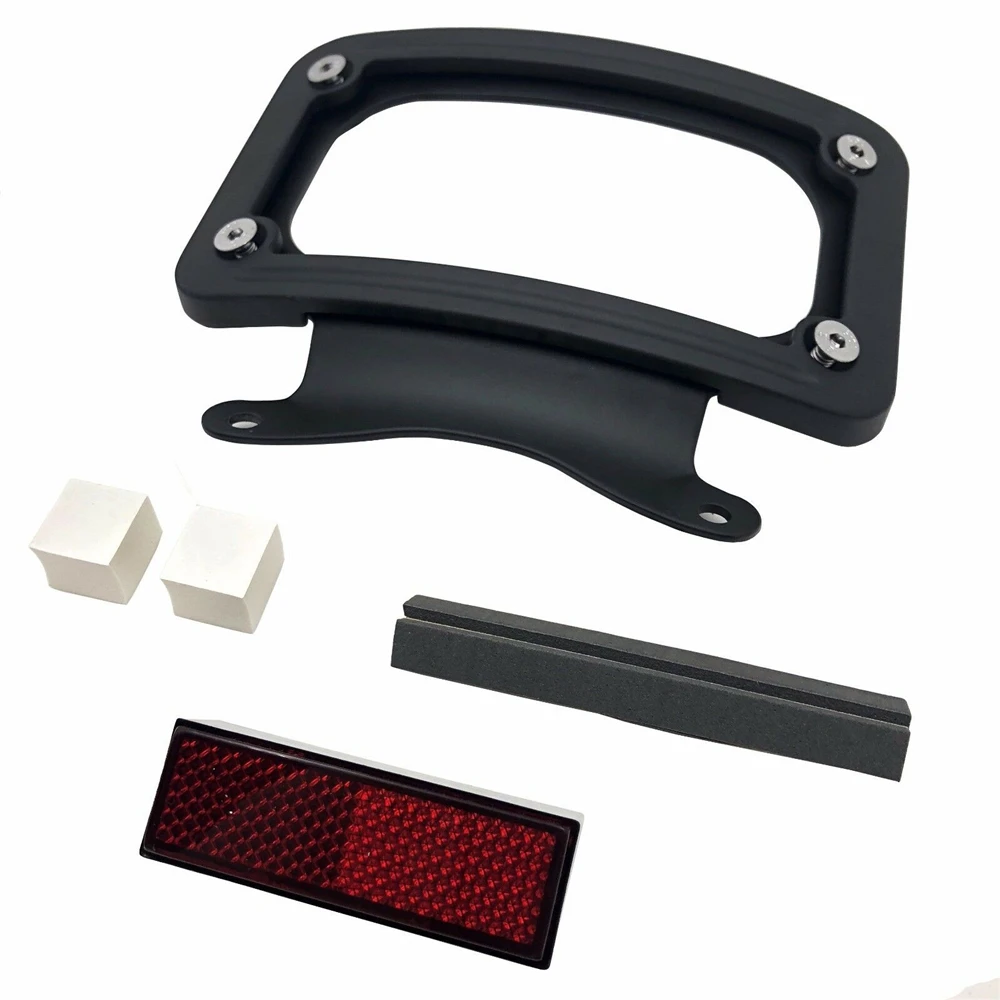 Aftermarket free shipping motorcycle parts Black License Plate Bracket For Harley-Davidson FLHX FLHXS FLHXSE FLTRX FLTRXS | Автомобили и