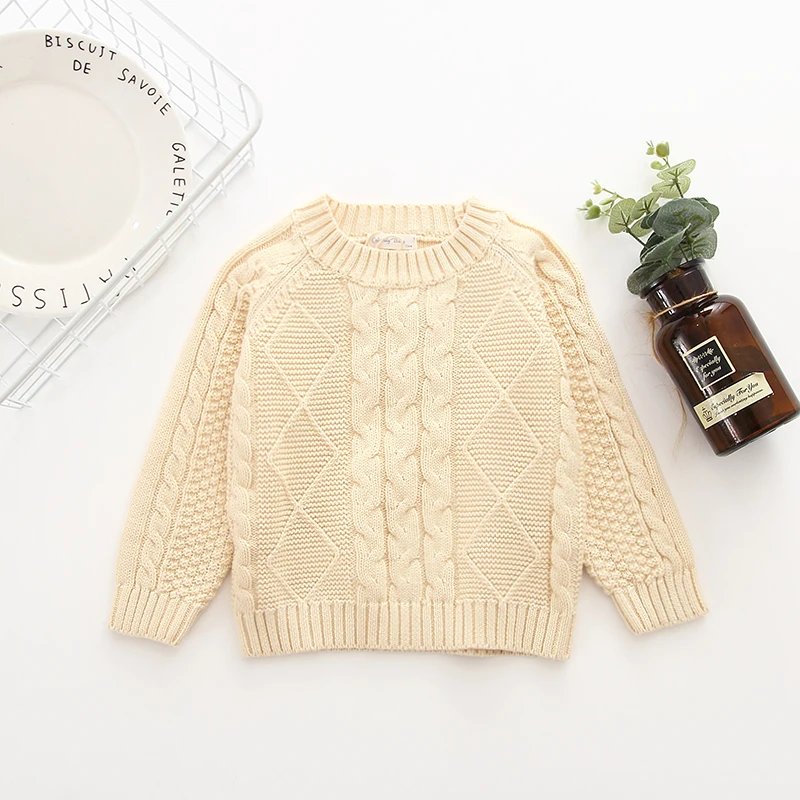 V0518011 Khaki Детские свитера; зимняя одежда для маленьких девочек; г.; хлопковая одежда для маленьких мальчиков; свитер для маленьких девочек; теплый свитер; вязаные свитеры - Цвет: V0518011 Khaki