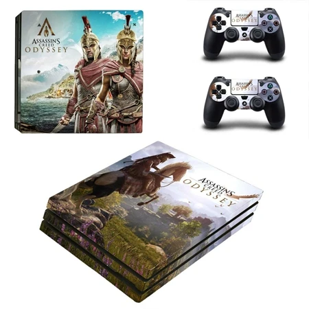 Горячая игра кожи Наклейки Обложка для PS4 Pro Playstation 4 Pro консоль+ 2 контроллера геймпад виниловые наклейки игровые аксессуары - Цвет: YSP4P-2690