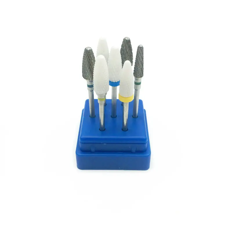 Контейнер для хранения фрез ногтей с 7 отверстиями|Модель зубов