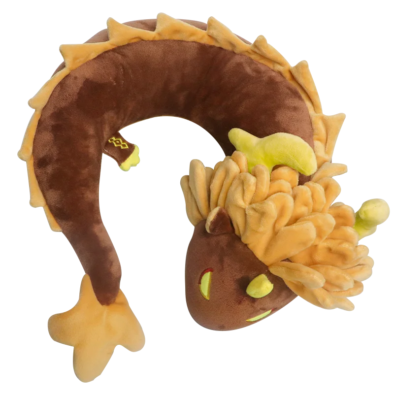 

Game Genshin Impact Zhongli Hu Tao Cosplay Dragon U Shaped Pillow Protector Siesta Cushion Plush Doll Travel Neck Pillow Gift