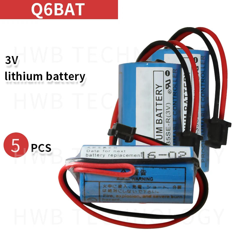 5 упаковок новинка оригинал для Mitsubishi CR17335SE-R(3 В) CR17335 Q6BAT CNC 3V Фотоэлементы с