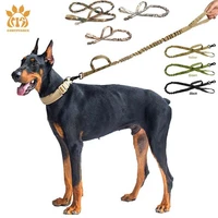 outdoor tactical retractable adjustable dog leash durable nylon assault combat dog leash aluminum alloy buckle multiple colors