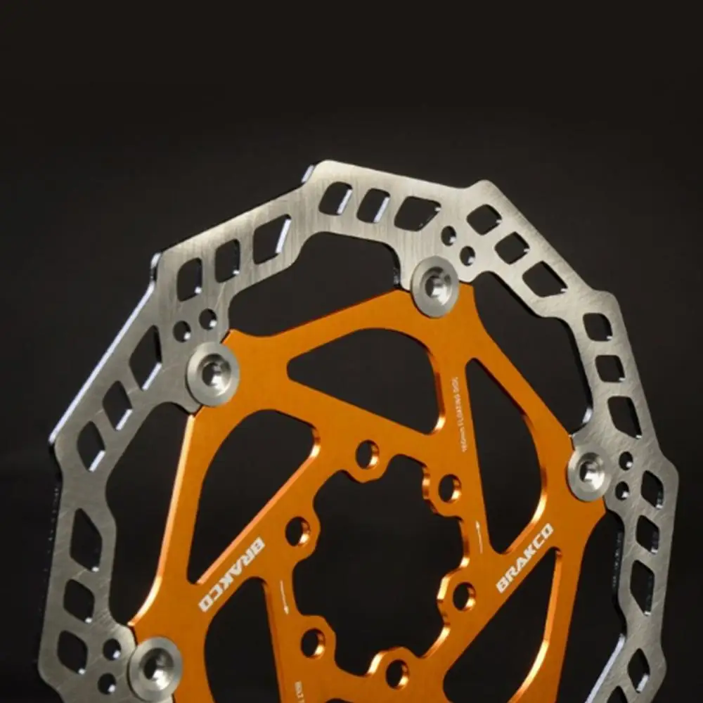 golden Тайвань DR09 цвет плавающий ультра светильник " /160 мм MTB дорожный велосипед дисковый тормоз ротор алюминиевый сплав дисковый тормоз горного велосипеда диск - Цвет: golden