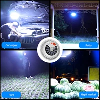 60120w rechargeable ufo led bulb lamp remote control solar charge lantern portable emergency night market light camping home