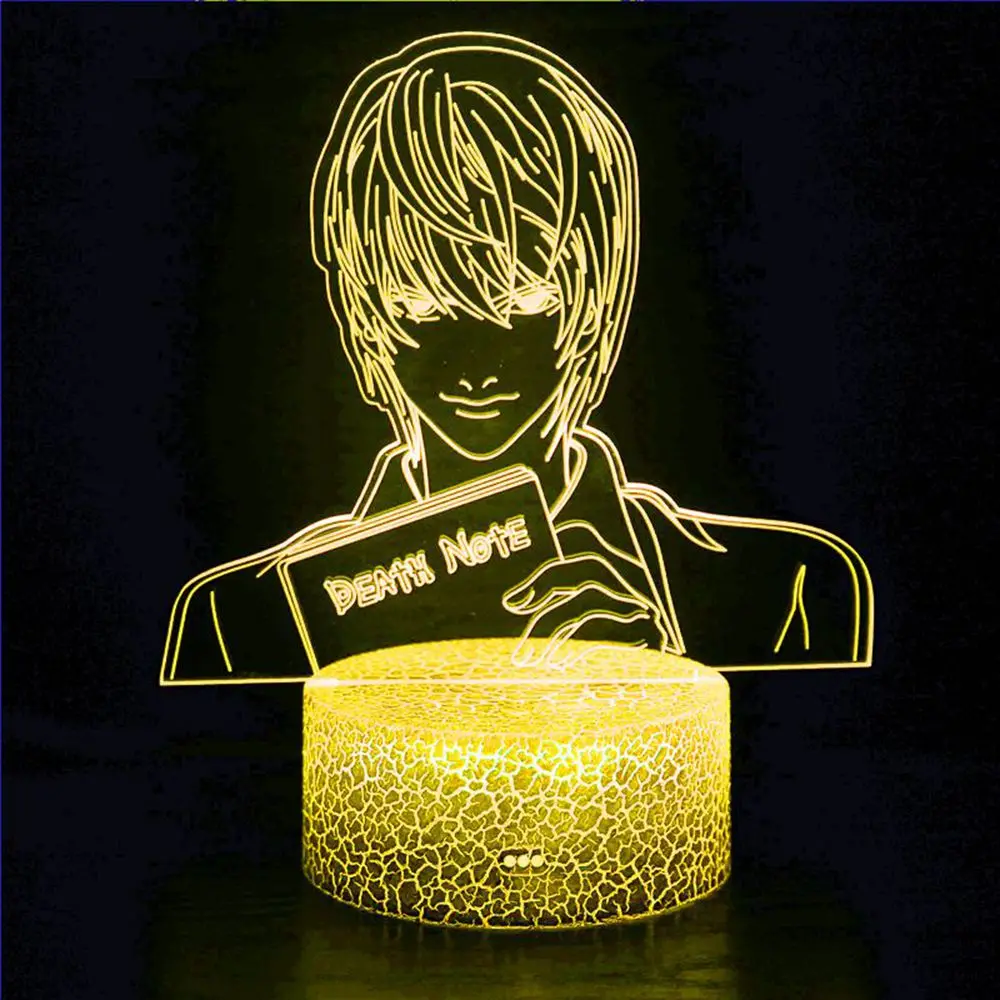 

Yagami Light Figure 3D Night Light Anime Gift Death Note Lamp Children's Bedroom Decoration Children's Room LED Table Lamp