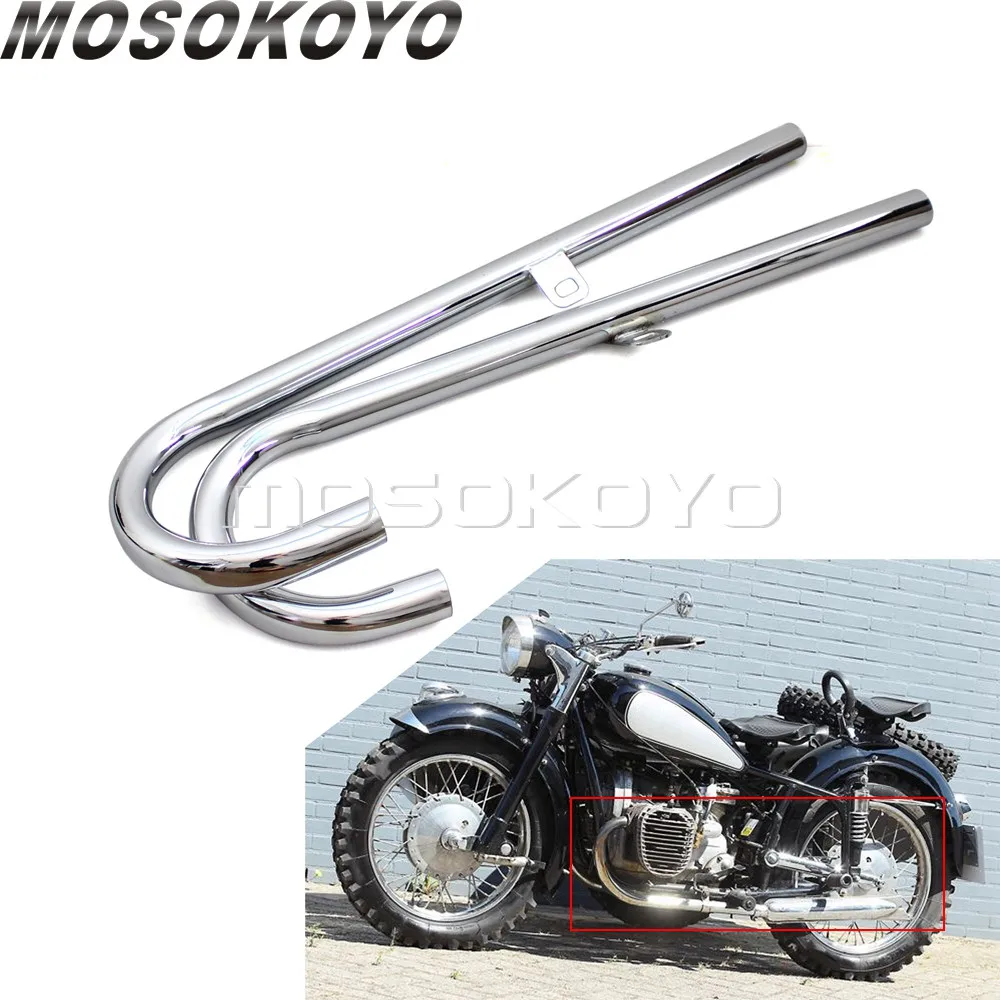 Урал Sidecar мотоцикл 750cc передний выхлопной глушитель трубы 24/32HP хромированный