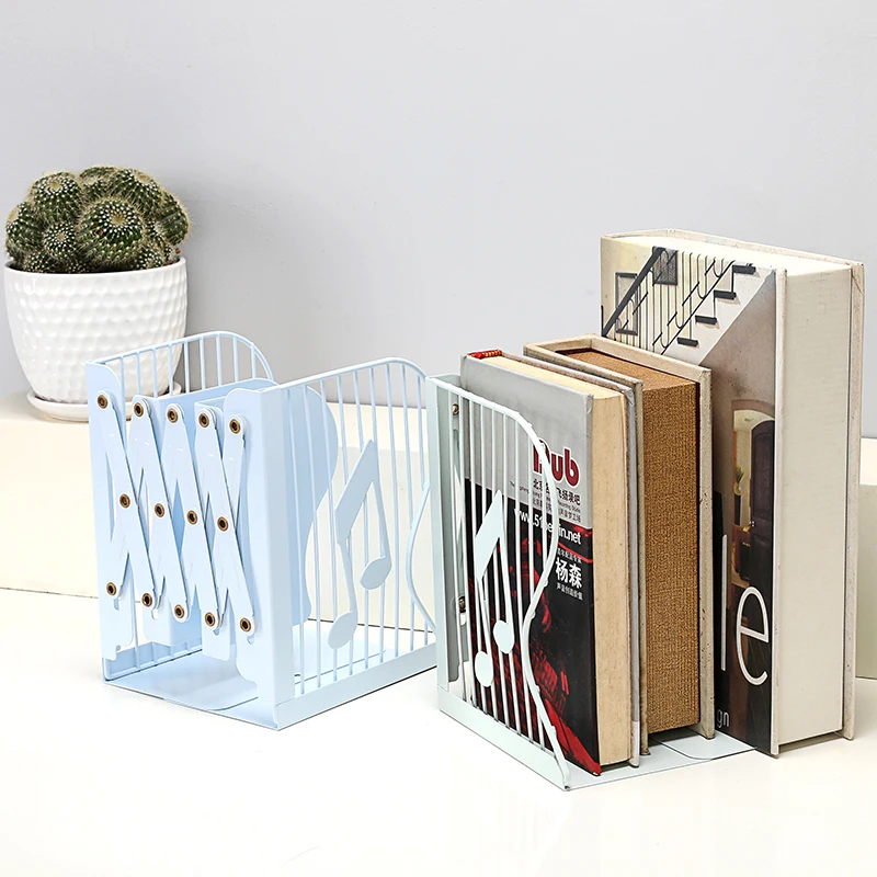 Креативные Металлические Регулируемые книжные концы настольный органайзер для