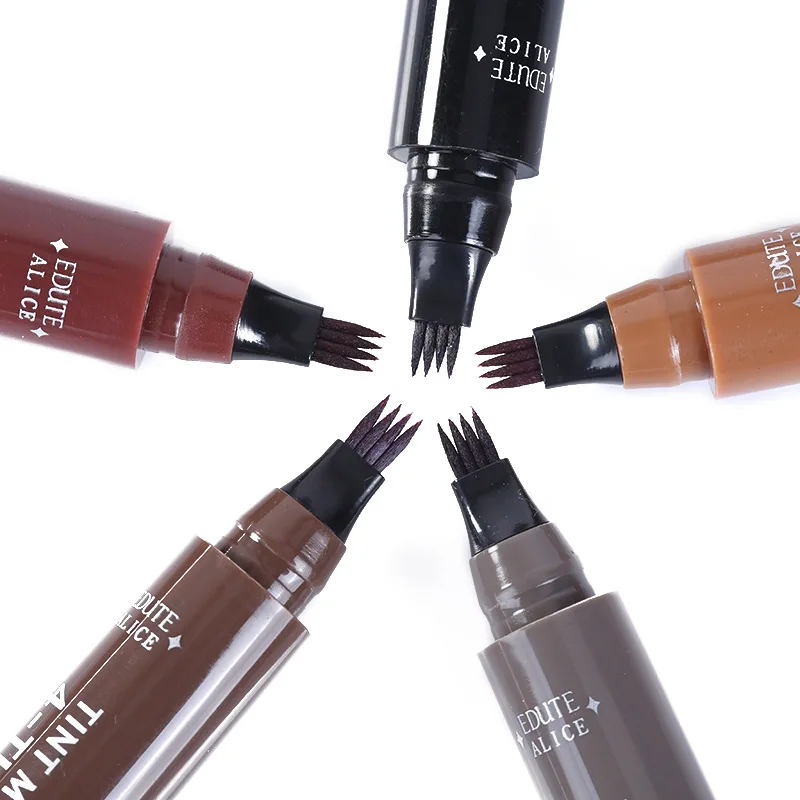 

Microblading Eyebrow Pen Waterproof Fork Tip Eyebrow Tattoo Pencil Long Lasting Fine Sketch Liquid Eye Brow Pencil T0092