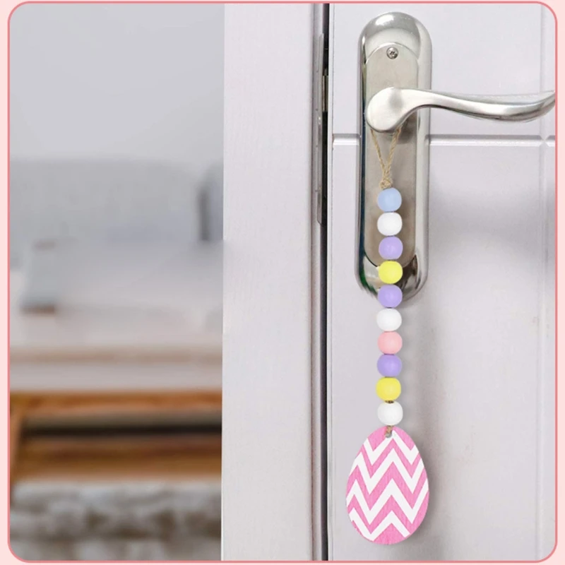 

5pcs/lot Happy Easter Decor Home Wooden Ornaments Closet Door Handle Decoration H051