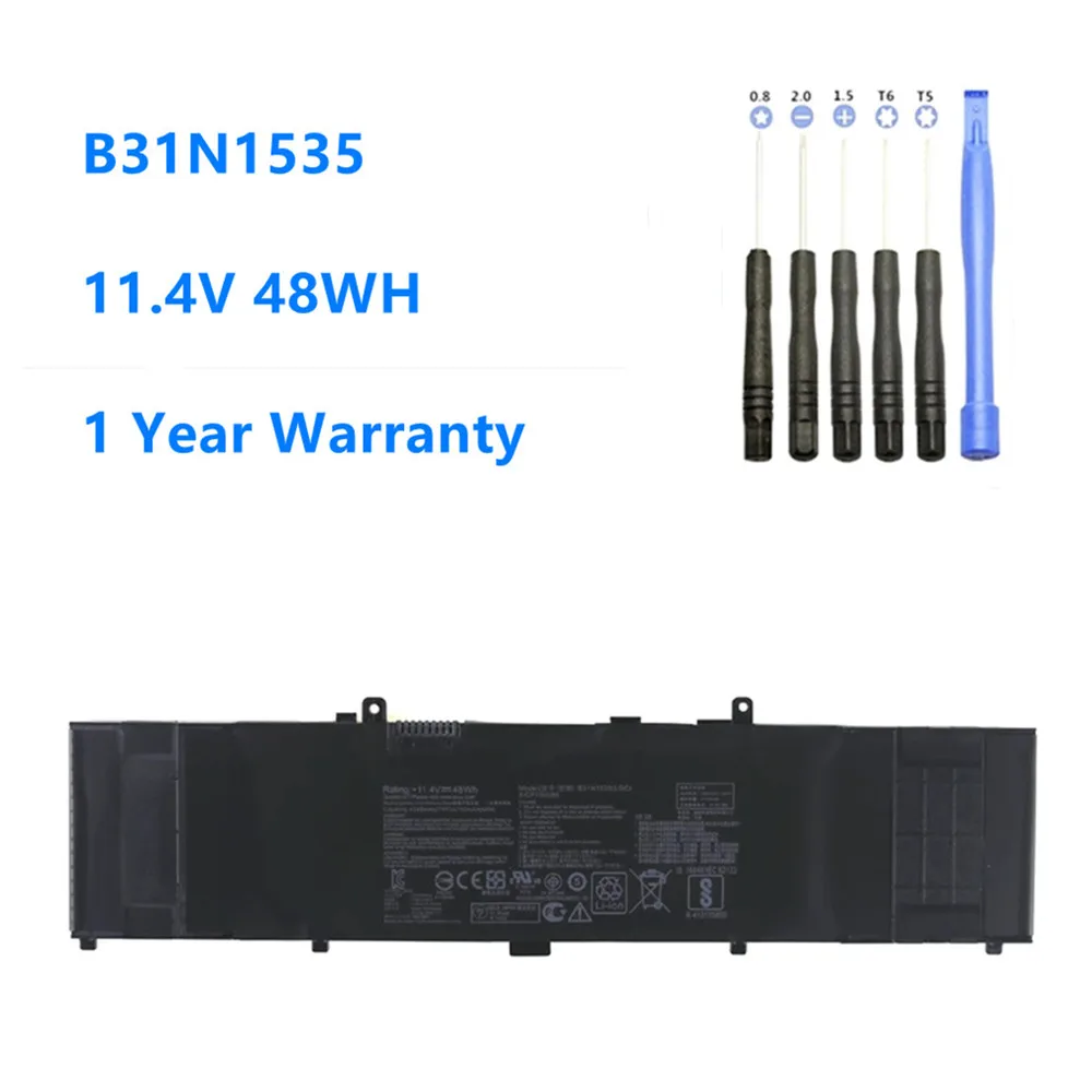 Laptop Battery For ASUS ZenBook UX310 UX310UA UX310UQ UX410 UX410UA UX410UQ U4000U U400UQ RX310U Battery B31N1535 11.4V 48WH