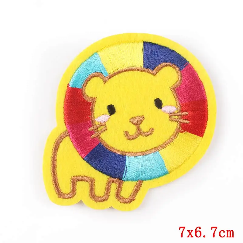 Король Лев нашивки с полосками для девочек детская одежда принтом медведя из