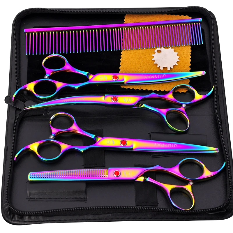 

Professional Pet Grooming Scissors Streamer Changing Personality Dog Hair Micro-carved Cat Hair Clipper Dog Grooming