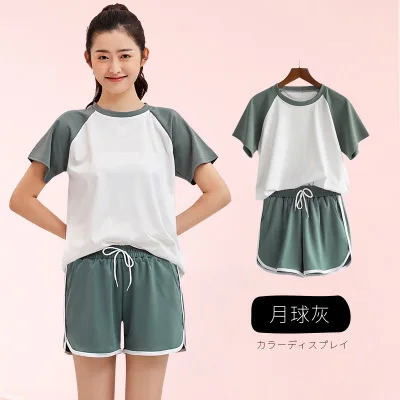 

Casual pyjamas women short sleeve shorts two piece set large size cotton sleepwear slim ladies pajamas suit home clothes S-3XL
