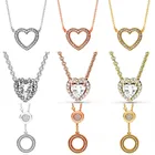 925 пробы Серебряный Логотип, подпись, круг, неподвластная элегантность, поднятое сердце, фотоэлемент, подвеска, DIY ювелирные изделия