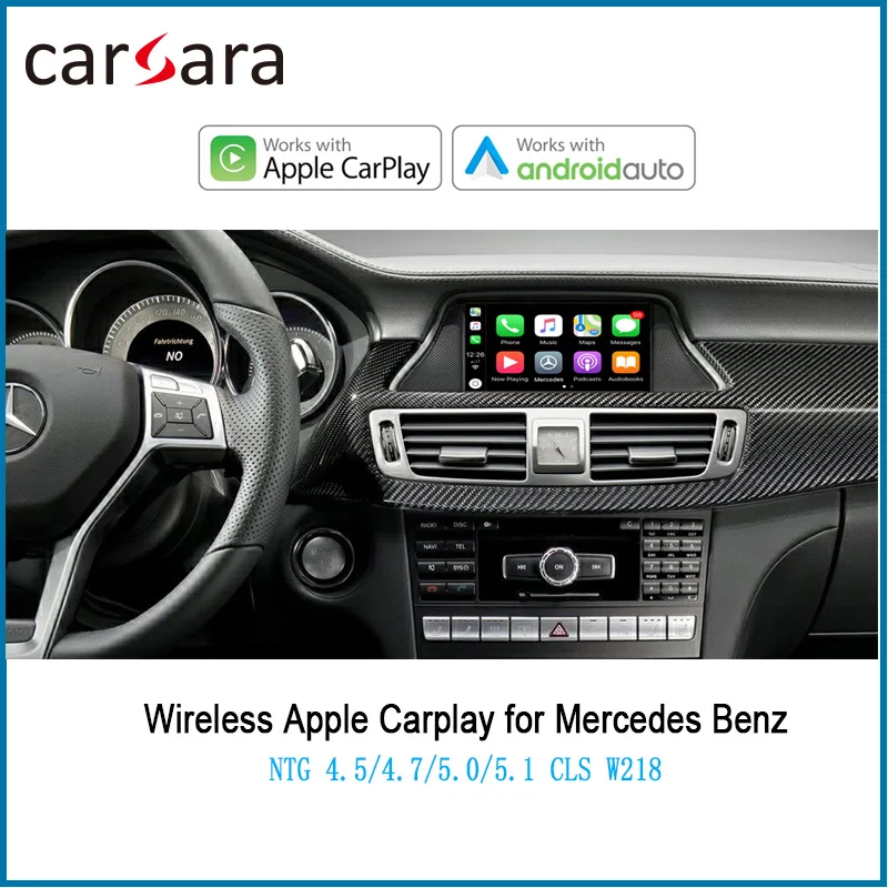 Kaufen Merce Des CLS WIFI Drahtlose OEM Carplay Box W218 AirPlay IOS Android Auto Mirroring Unterstützung 360 Kamera Siri Steuer