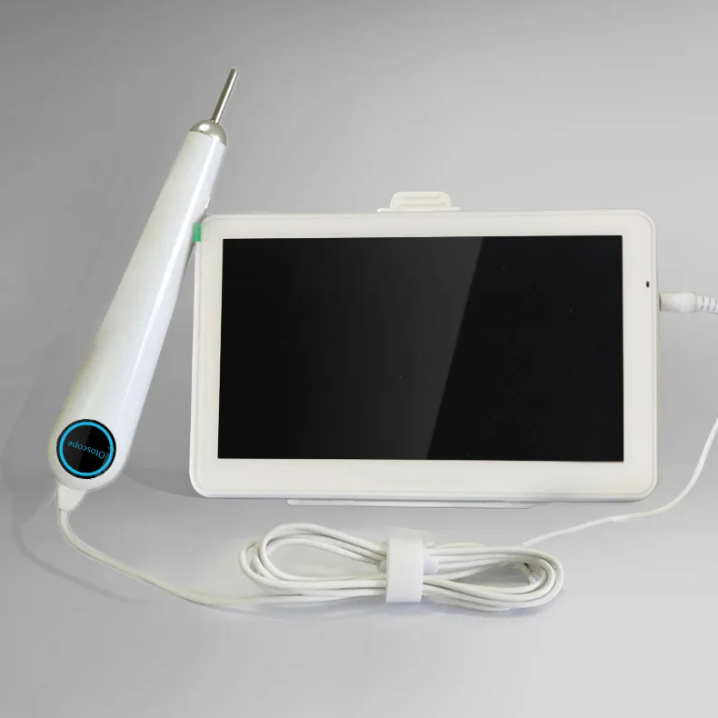 7-дюймовый дисплей 3,9 мм Встроенная отоскоп визуальный Ларингоскоп otolaryngoscope вагинальный эндоскопа Визуальный ухо совок