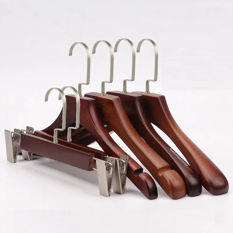

10 шт./компл. Сверхширокий деревянный и металлический крючок для взрослых и детей деревянные вешалки с насечками нескользящий металлический...