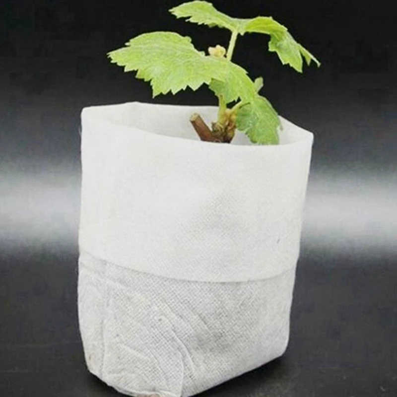 

New Plant Watering Devices Plant Automatic Waterer 15 Pcs with 500PCS Biodegradable Non-Woven Nursery Bags Plant Grow Bags