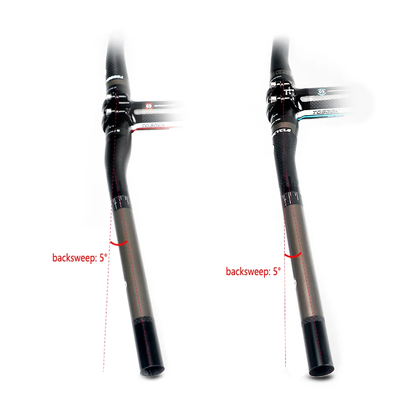 Полностью карбоновый велосипедный руль TOSEEK плоский/матовый для горного