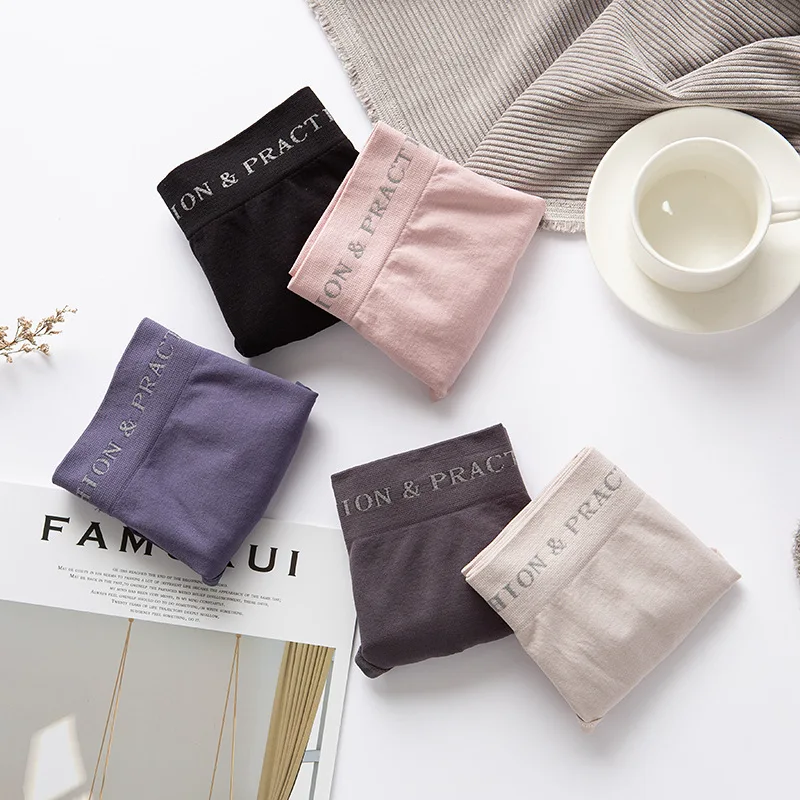 

5pcs/lot Women Sexy Panties Seamless Underwear Cotton Stretch Mid-Rise Briefs Girls Antibacterial Breath Lingerie Underpants