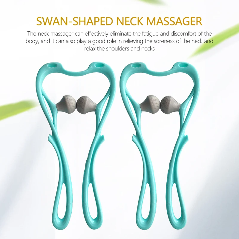 

Neck Massage Tool Pressure Relieve Hand Roller Massage Neck Shoulder Dual Trigger Point Self Massager