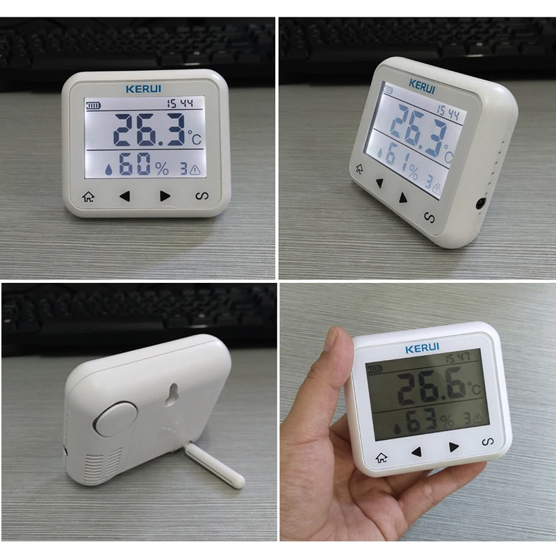 Беспроводной светодиодный дисплей KERUI с регулируемой температурой и влажностью