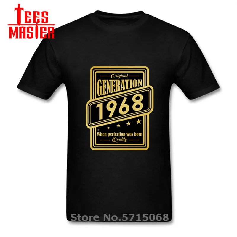 Оригинальное поколение 1968 когда совершенство родилось в качественная футболка