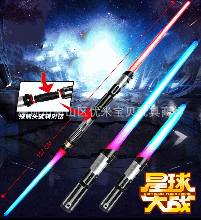 

The Latest Star Wars Kelloren Force Awakening Electric Energy Retractable Laser Sword Children's Luminous Sound Lightsaber Toys