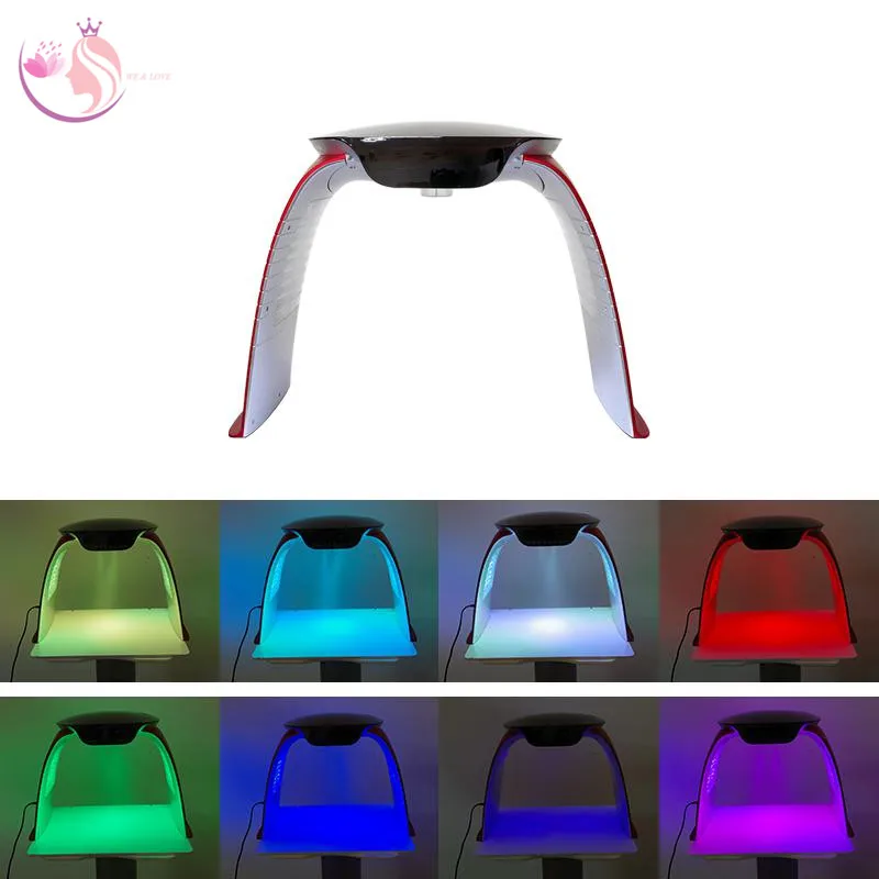 

8 Colors LED Face Light Therapy Hot And Cold Nano Water Spray PDT Leds Photon Face Body Beauty Machine Acne Treatment Skin Care